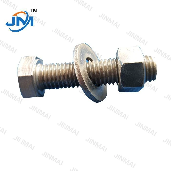 Varmförzinkad bult och mutter