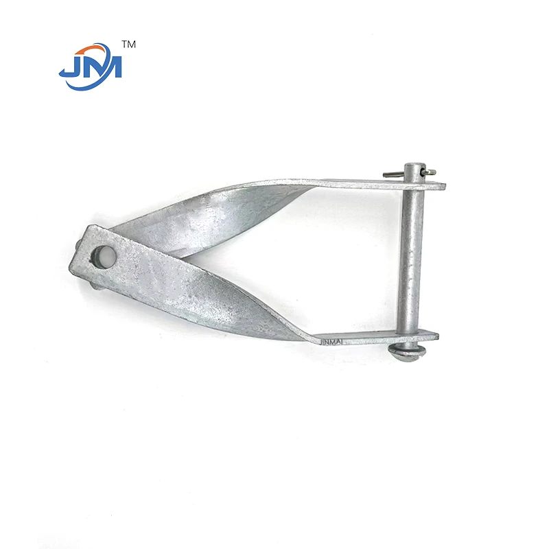 Hot Dip Galvanized Steel Twisted Strap Clevis For Over Head Line Accessories